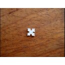 Pearl inlay, white mother of pearl,  ~ 7,2x7,2  mm