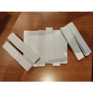 Bridge saddle, bone,  56x6,4x12,7 mm - II Quality