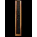 Fretboard, ebony, round, inlayed with real abalone, 20...