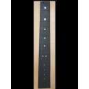 Fretboard, ebony, round, inlayed with real white MOP, 22...